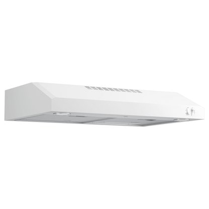 GE - 30 inches - Convertible - Under cabinet Range Hood - White