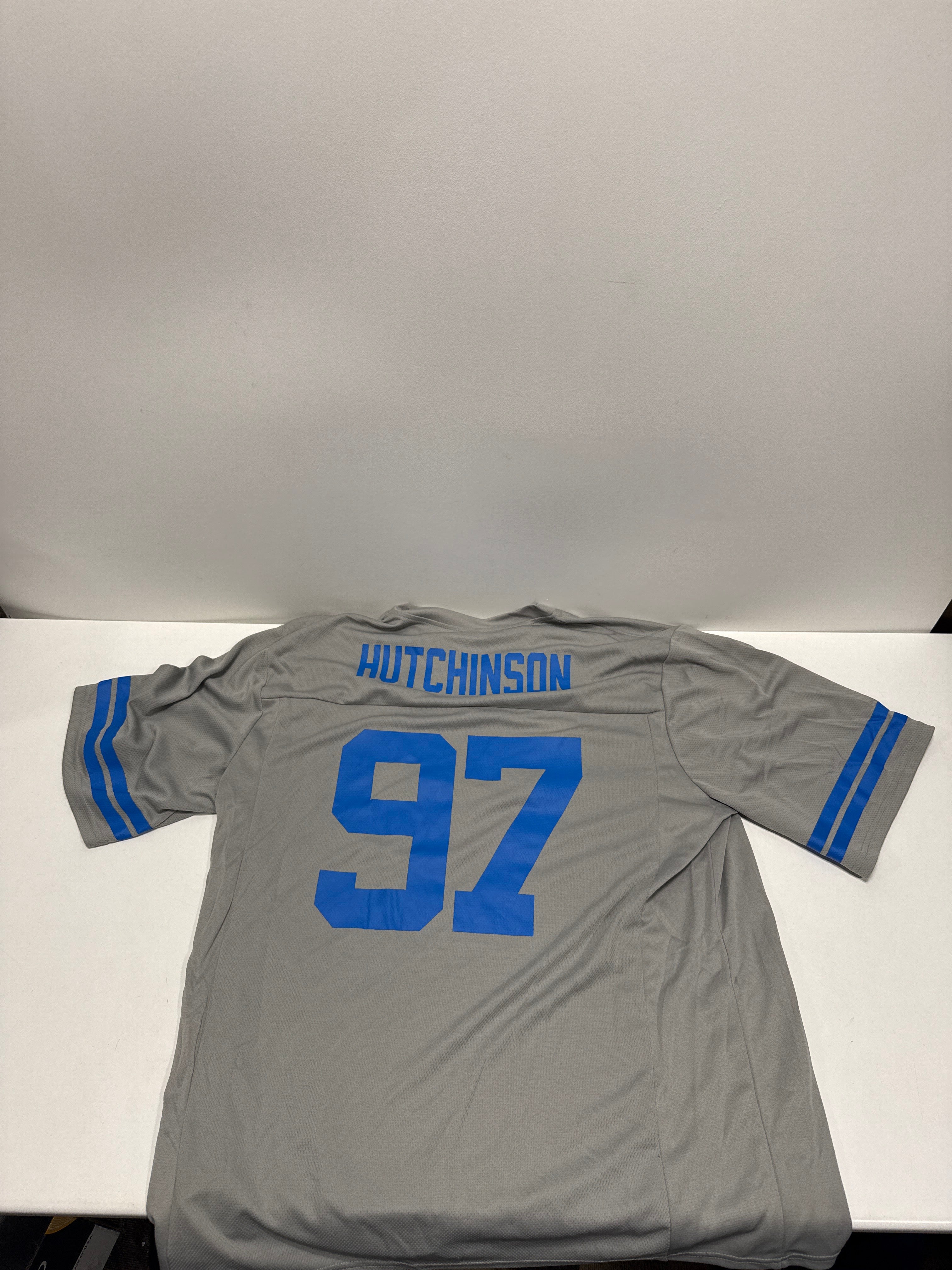 NFL Detroit Lions Men's Short Sleeve Jersey 97 Hutchinson - XL
