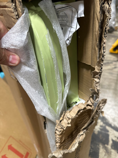 Scratch Workington Rolling Book Truck Book Cart with 3 Flat Shelves, Library Book Cart with Swivel Lockable Casters 3001 Apple Green