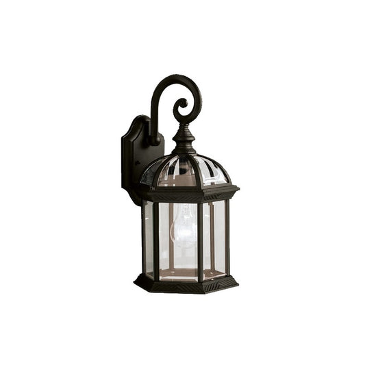 Barrie 15.5" Outdoor Wall Lantern in Black Finish