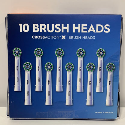 Oral-B Cross Action X - Replacement Brush Heads- 10 Count