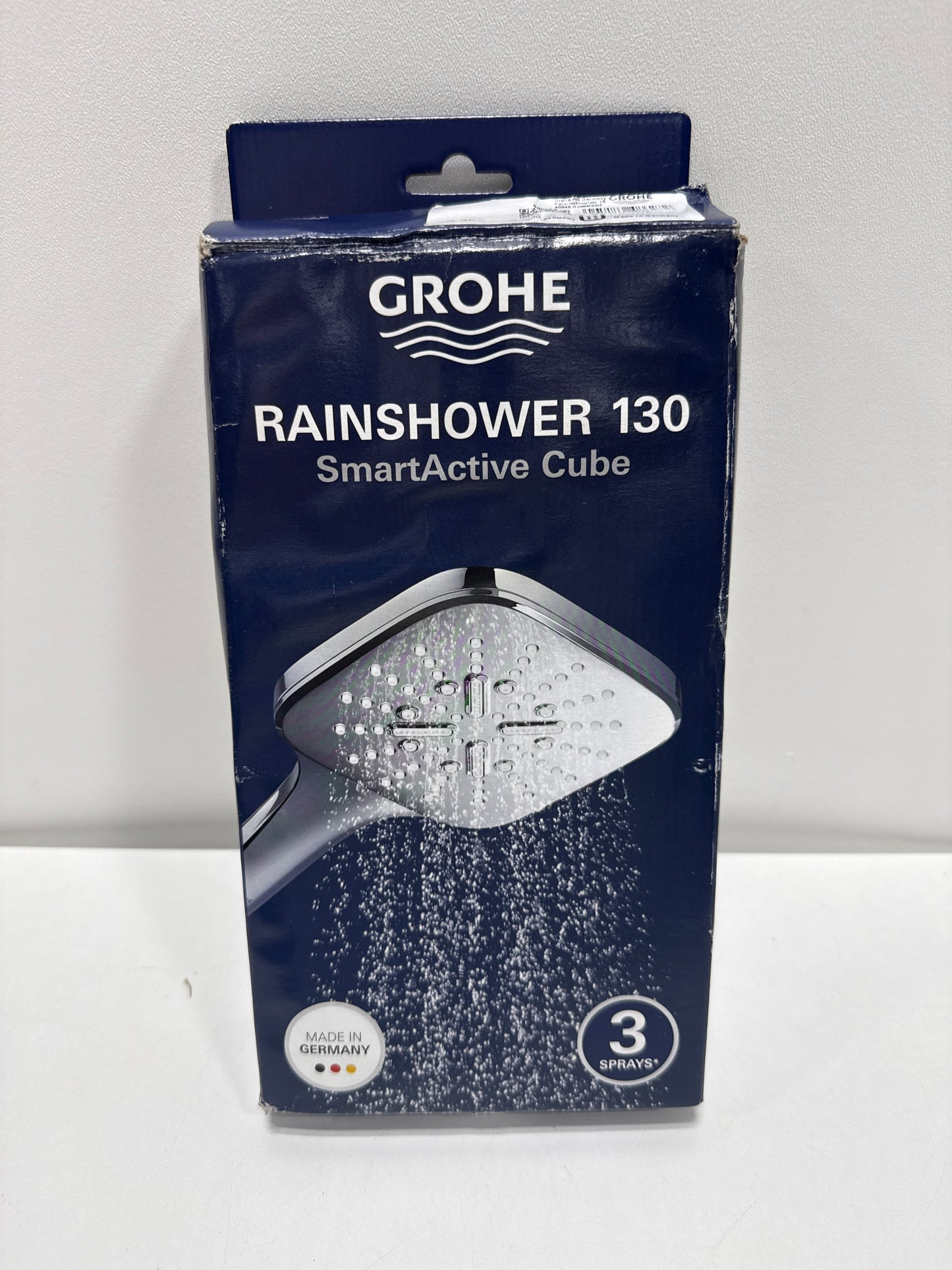 GROHE Rainshower SmartActive Hand SQUARE Shower-3 Sprays, 1.75 gpm, Chrome