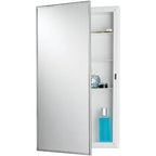 Jensen 781045 Builder Series Framed Medicine Cabinet 16-Inch by 26-Inch by 3-3/4-Inch