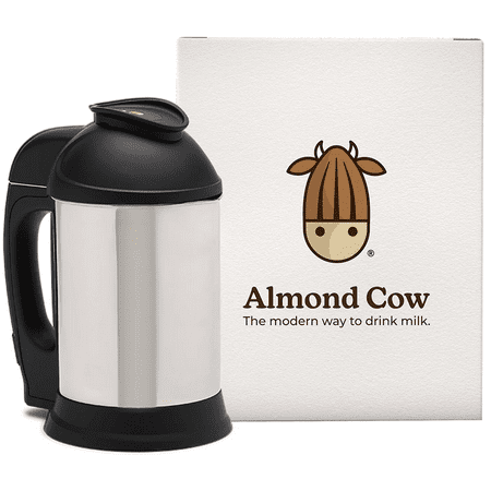 Almond Cow Nut Milk Maker Machine for Home Dairy-Free Plant-Based Automatic Drink Making Stainless Steel 120V