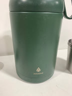 Used Core Home 64oz double walled stainless jug with lid & 4 cups - *Outdoor Recreation