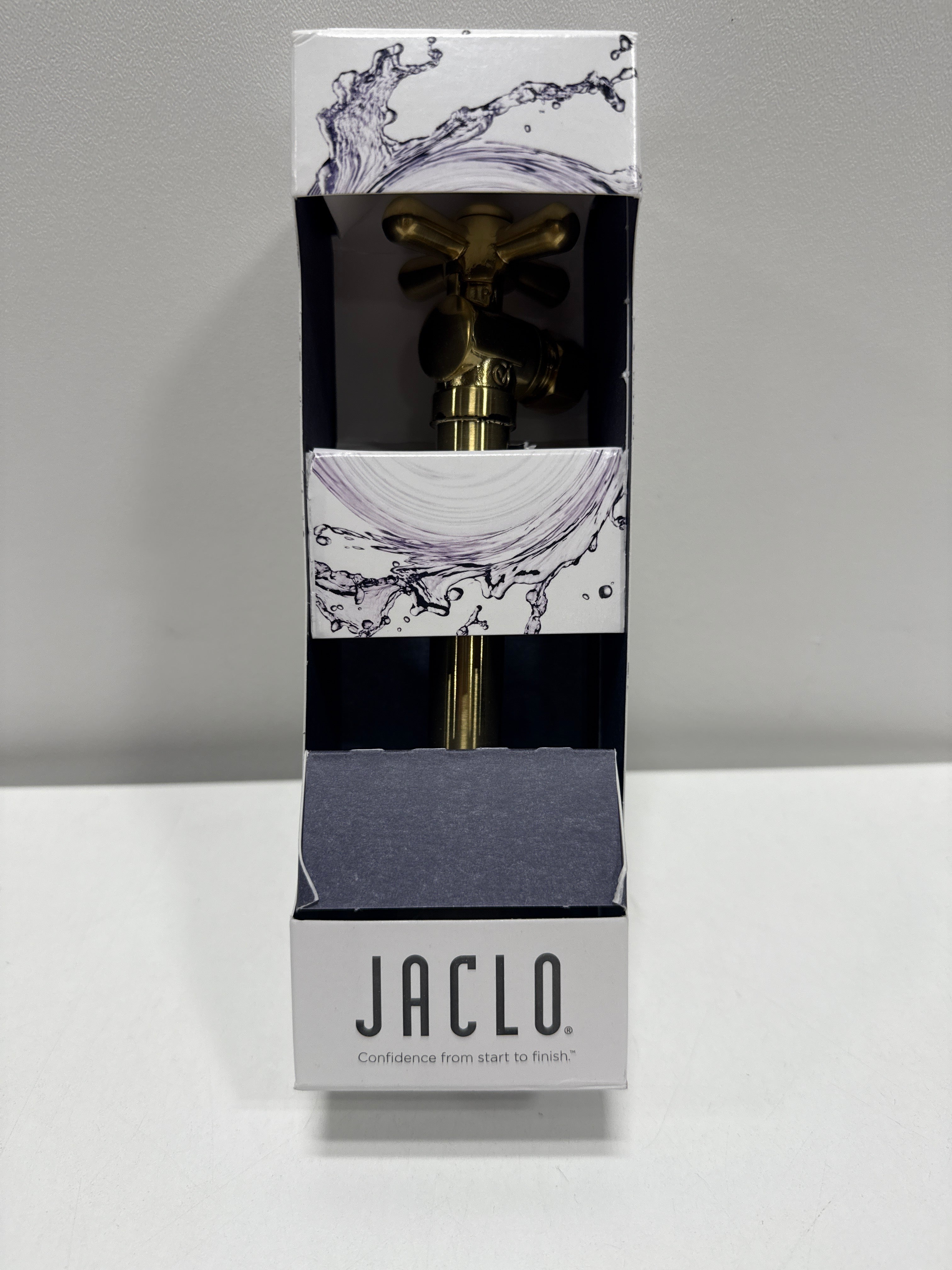 Jaclo 629-SB 1/2" SWT x 3/8" OD Angle Extension Stop, Satin Brass