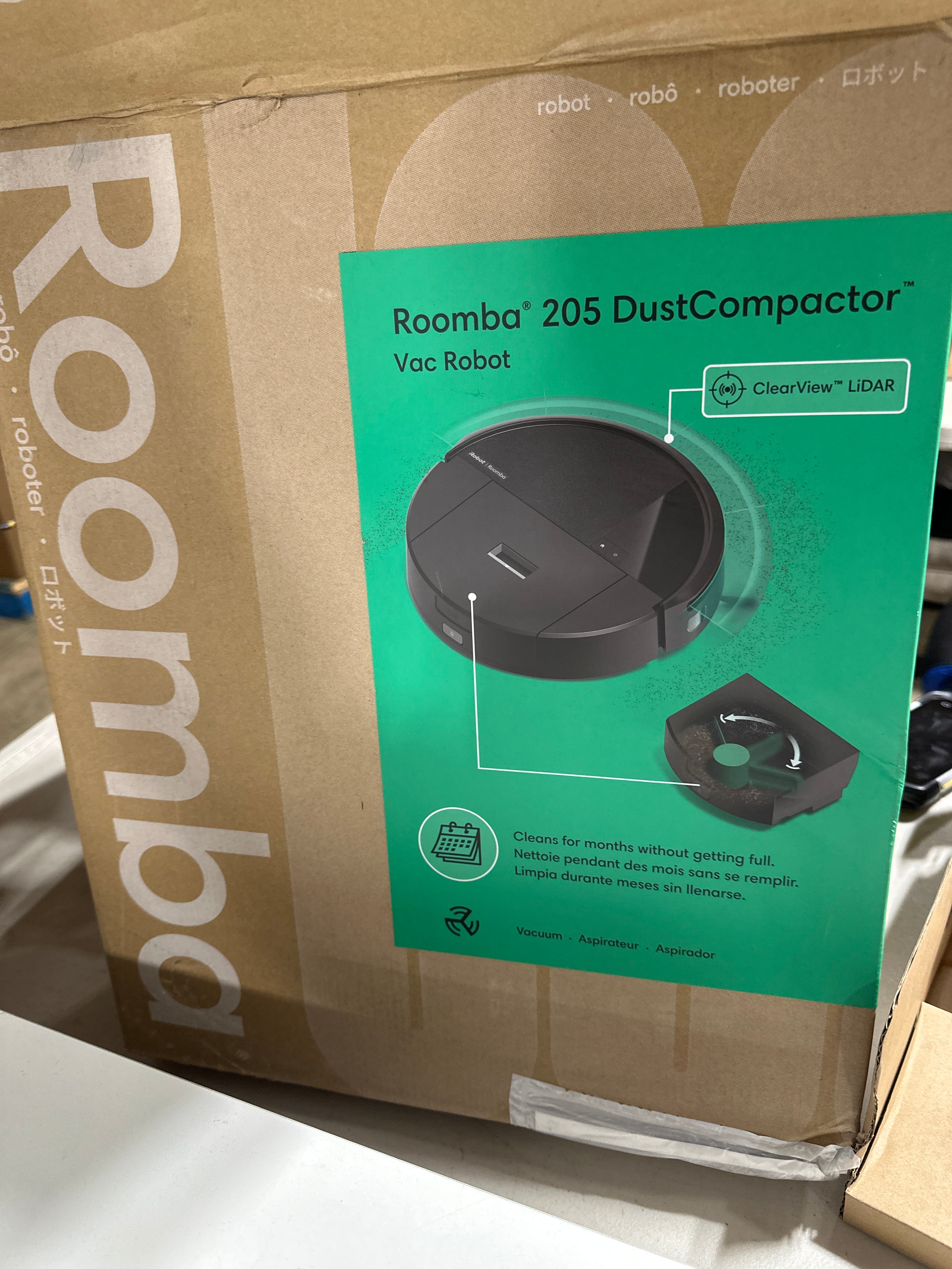 Used IRobot - Roomba 205 DustCompactor Vacuum - *Vacuums & Carpet Cleaners