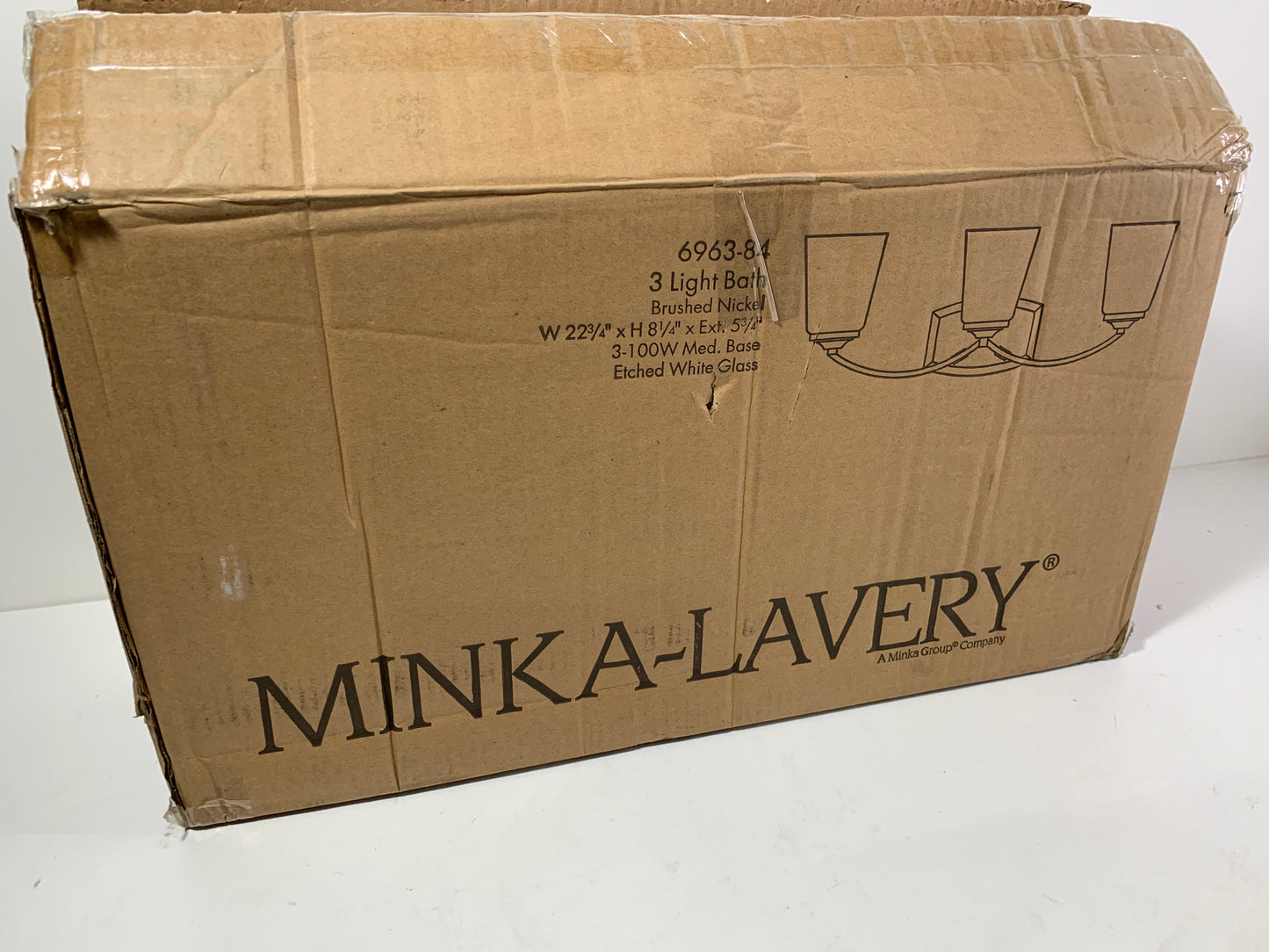 Minka Lavery Overland Park 22 Inch 3 Light Bath Vanity Light Overland Park - 6963-84 - Transitional