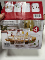 3 x Pandex 14 oz Holiday Icon Glasses
