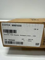 Scratch EMTEK Disk Rosette Dummy, Pair with Matching Finish Stuttgart Lever 5059STUUS4 - Satin Brass (US4)