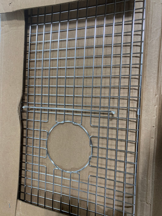 See Desc Rohl 14.63 in. L X 29.13 in. W. Bottom Grid in Stainless Steel