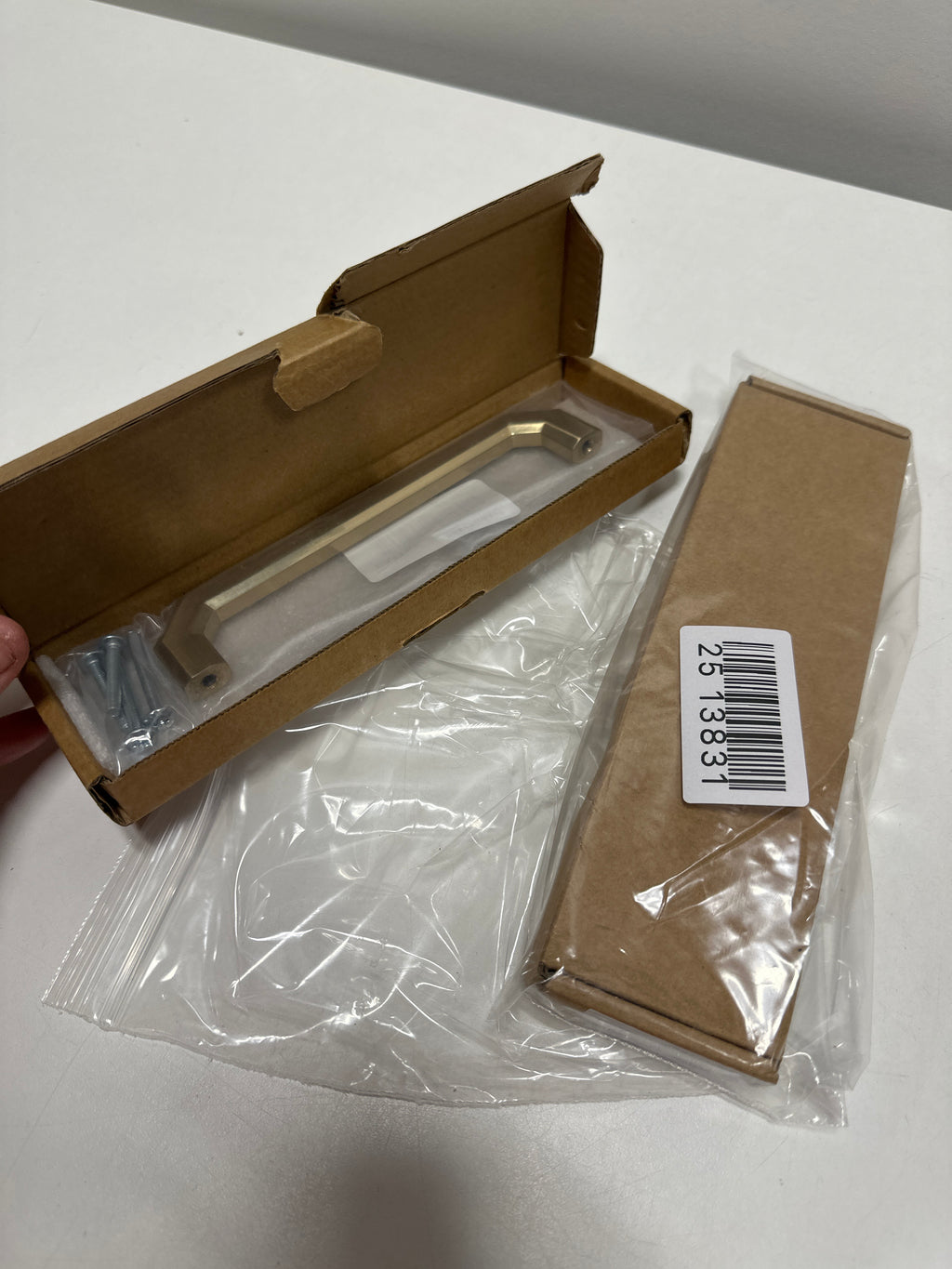 2 x Emtek 86617 Riviera 6 Inch Center to Center Handle Cabinet Pull from The Hollywood Regency Collection - Satin Brass