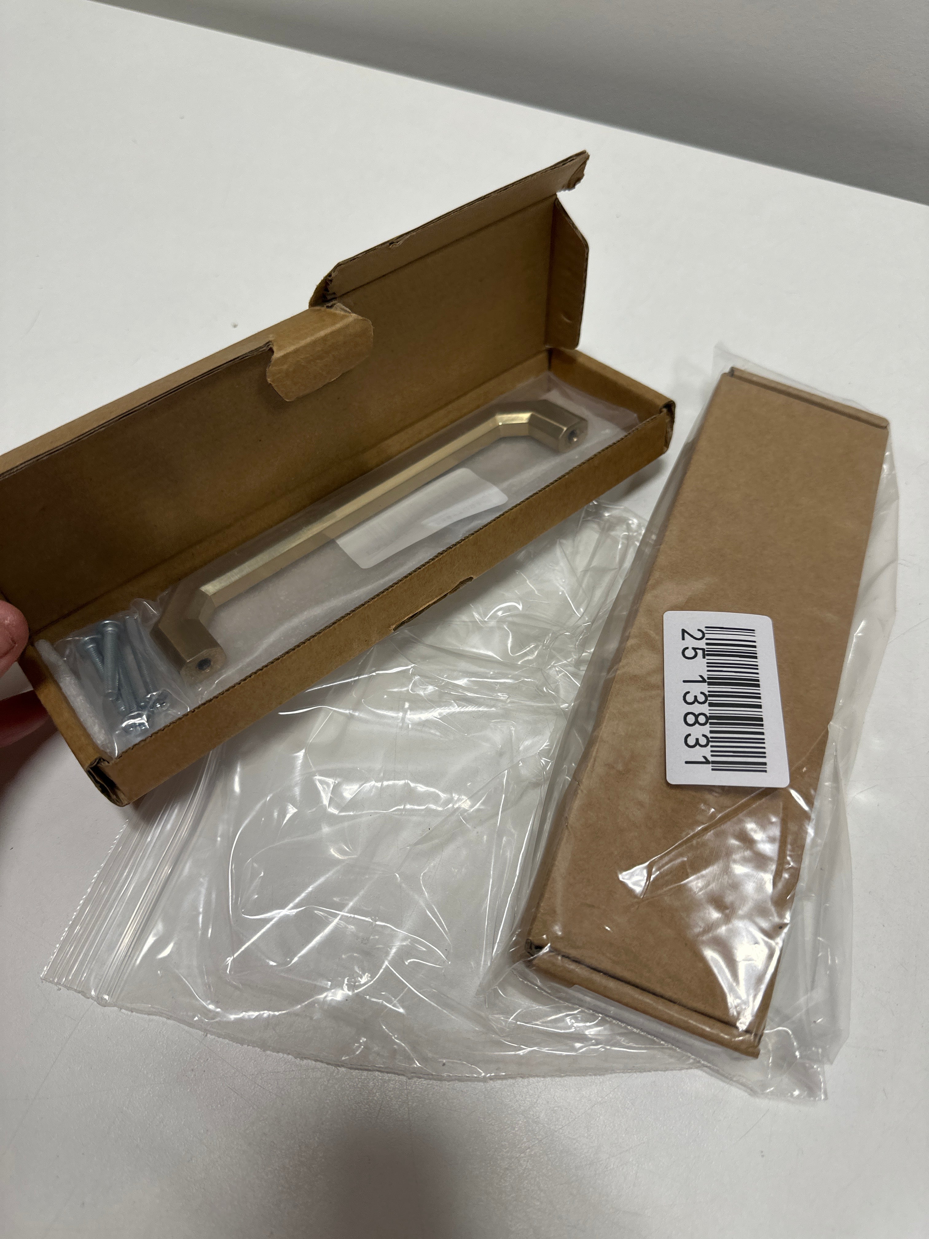 2 x Emtek 86617 Riviera 6 Inch Center to Center Handle Cabinet Pull from The Hollywood Regency Collection - Satin Brass