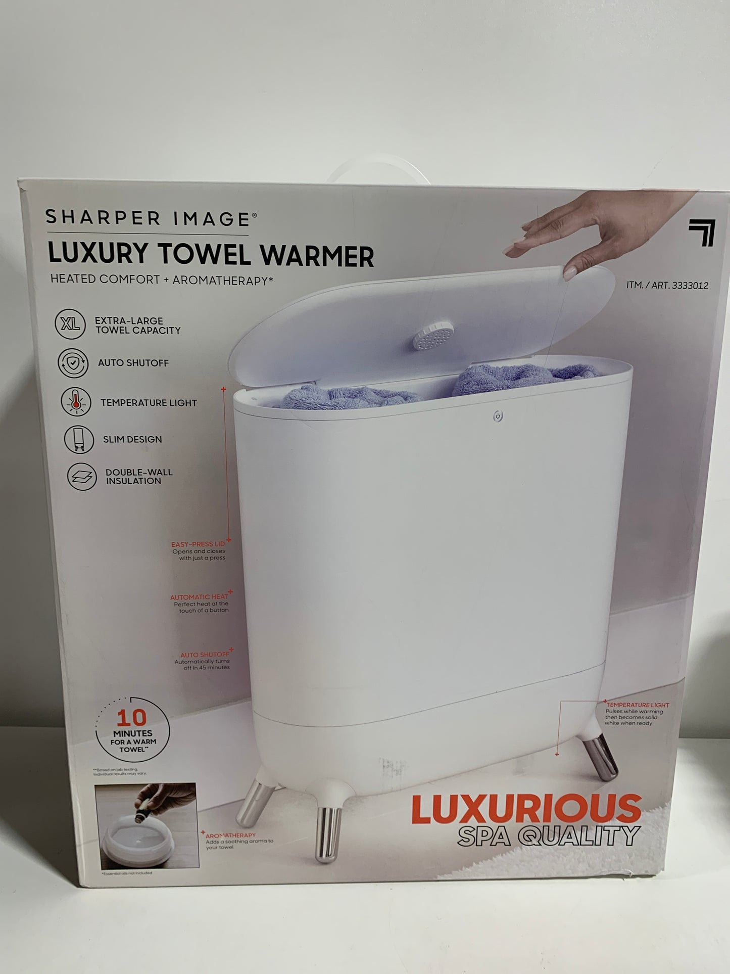 Sharper Image SpaStudio Towel Warmer