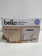 Bella 4qt TriZone Air Fryer Oatmilk - *Kitchen Appliances