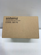 Sistema Nest It Meal Prep Food Storage Containers with Lids 3 Compartments 8 Cups 5 Pack Teal - *Kitchen & Dining