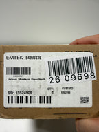 Emtek Single Cylinder, Urban Modern Deadbolt, Satin Nickel