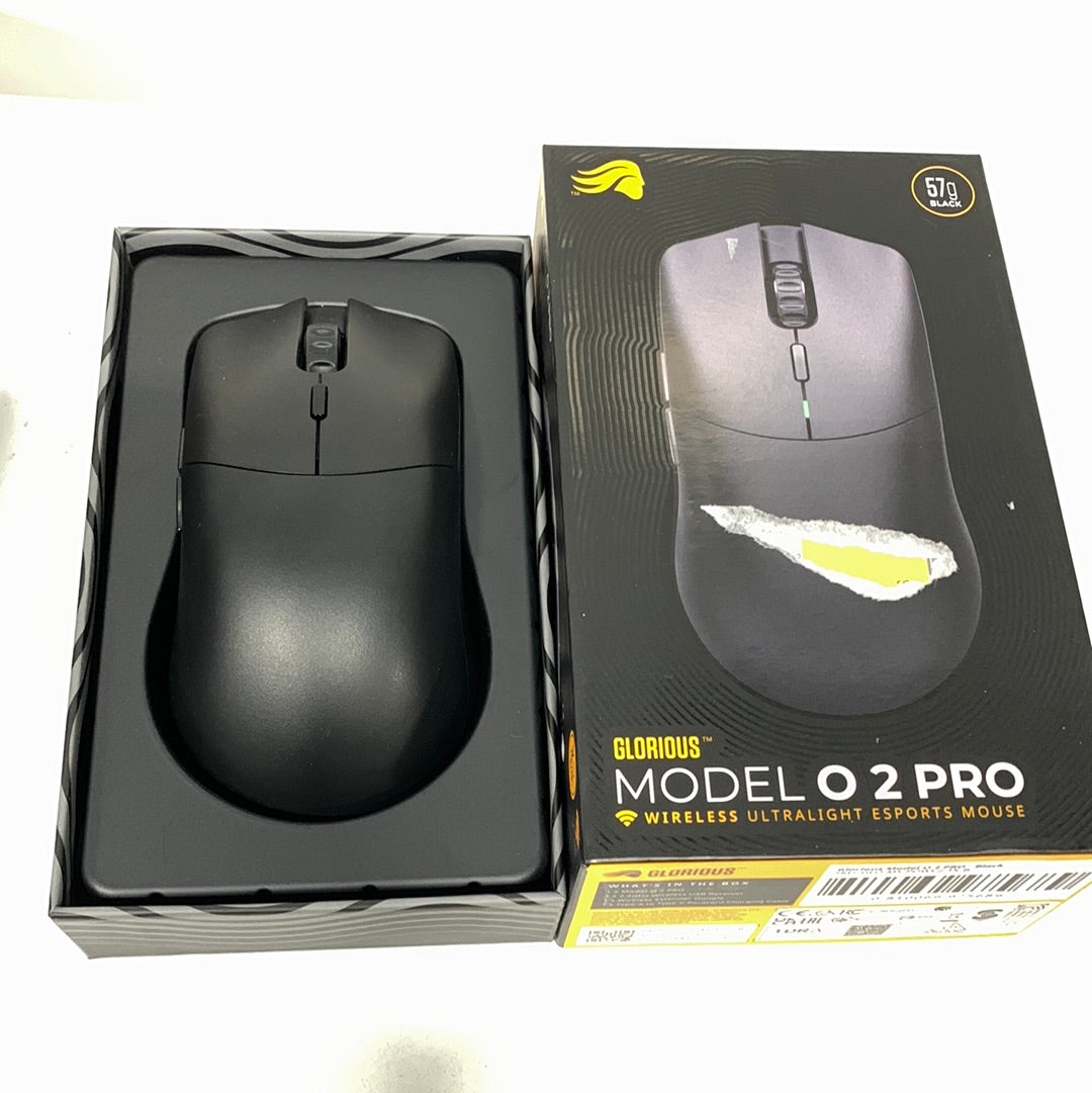 Glorious - Model O 2 Pro Lightweight Wireless Optical Gaming Mouse with BAMF 2.0 Sensor - Matte Black
