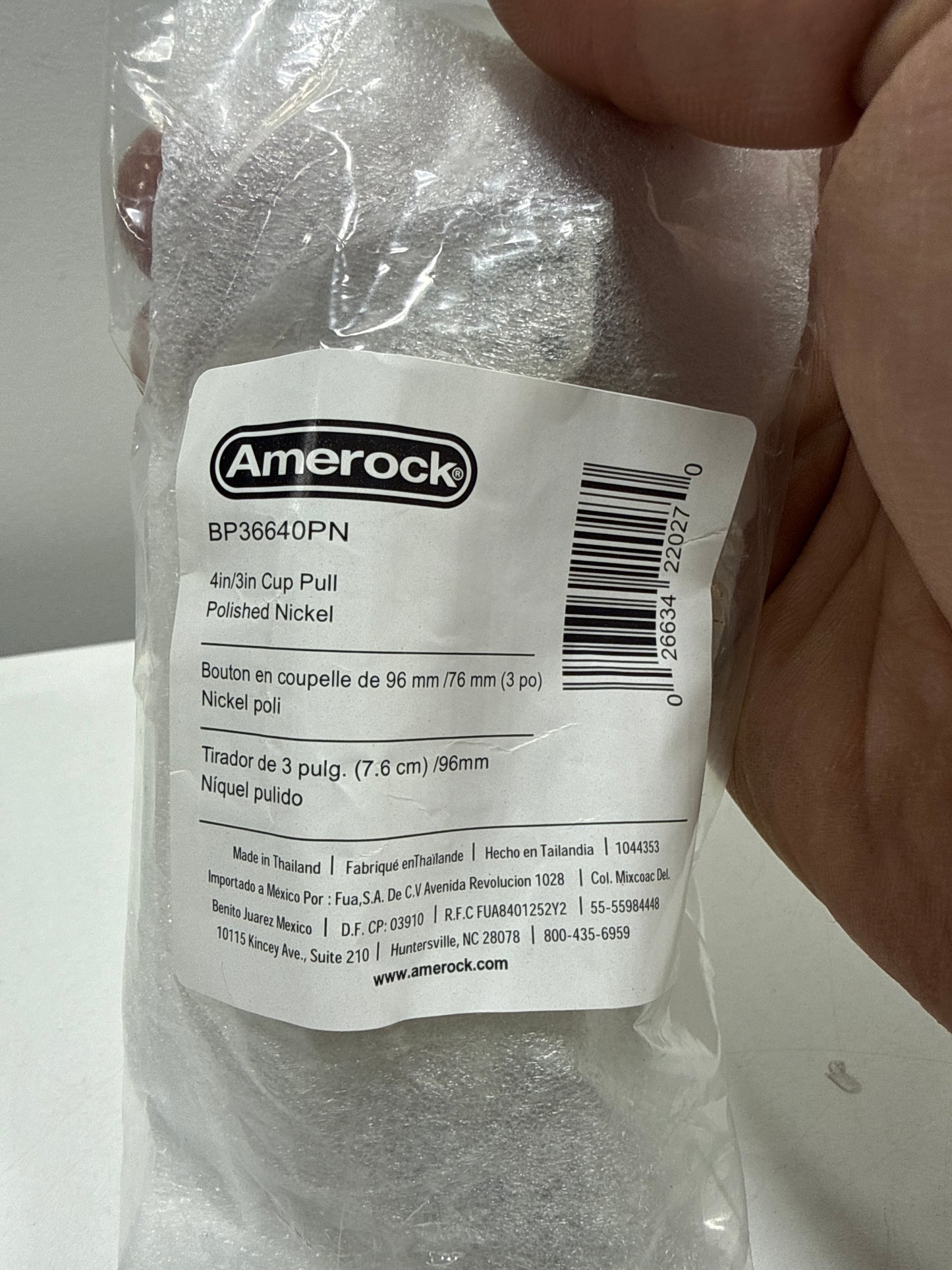 2 x Ashby 3 in. or 4 in. (76mm or 102mm) Traditional Polished Nickel Cabinet Cup Pull