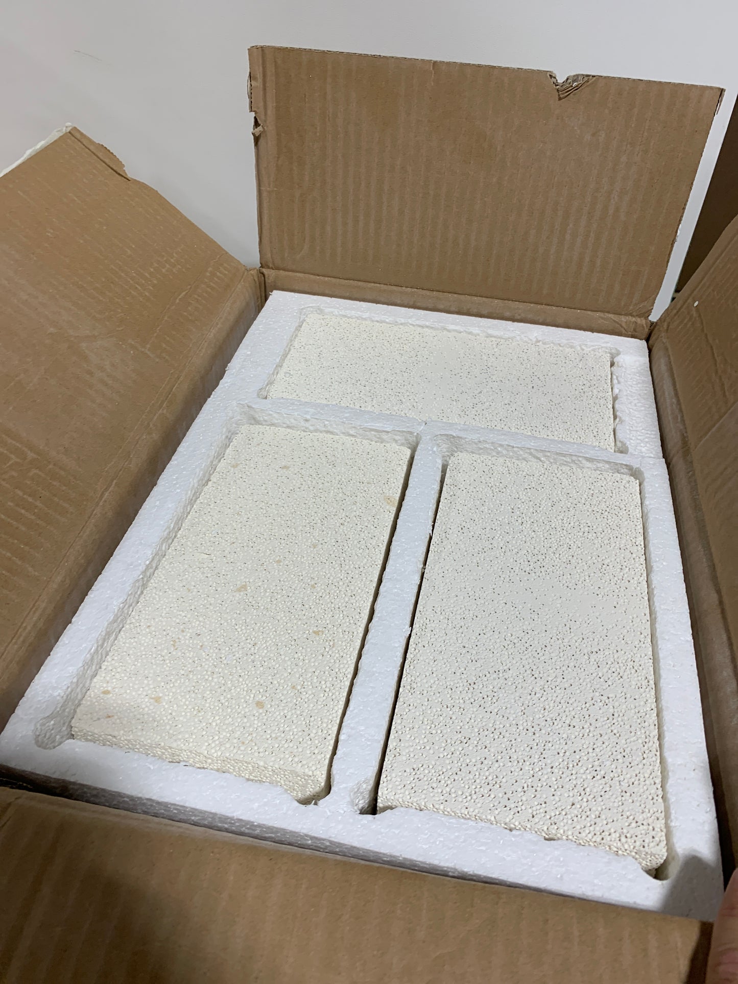 12 Pieces Insulating Fire Brick for Ovens, Kilns, Blacksmith, Fireplaces, Forges 9" X 4.5" X 1.25" 2300F Rated Insulating Fire Bricks