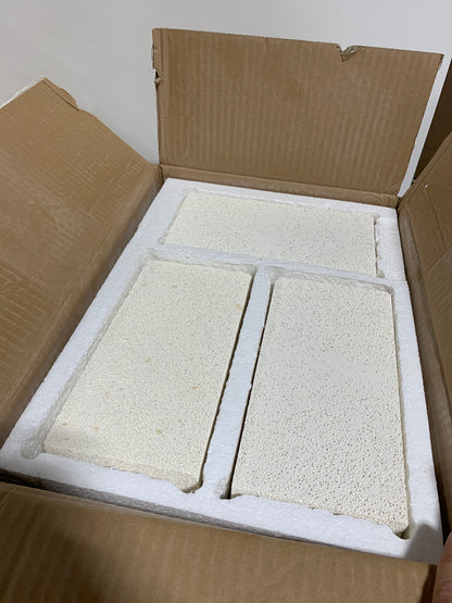 12 Pieces Insulating Fire Brick for Ovens, Kilns, Blacksmith, Fireplaces, Forges 9" X 4.5" X 1.25" 2300F Rated Insulating Fire Bricks