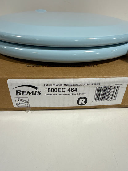 Bemis 500EC Round Closed-Front Toilet SeatQuick Release Dresden Blue