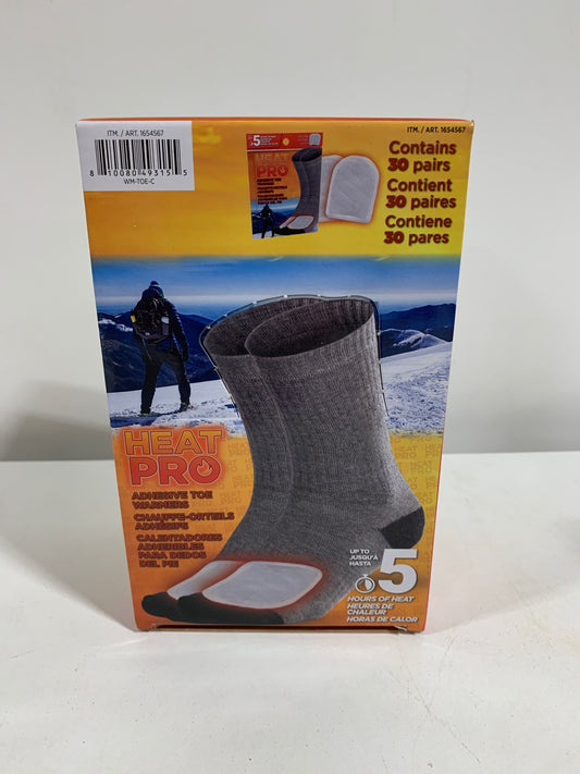 30 Heat Pro Adhesive Toe Warmers 5 Hours of Heat