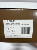 Brizo HL676 Invari Roman Tub Filler Lever Handle Kit Brilliance Polished Nickel