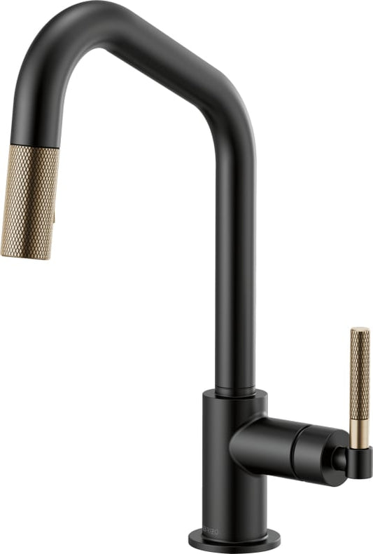 Brizo Litze:63063LF Pull-Down Faucet with Angled Spout and Knurled Handle