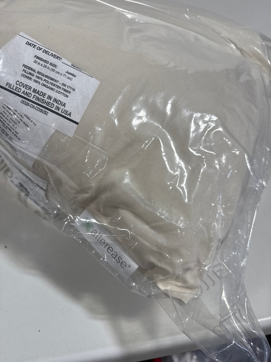 AllerEase Organic Cotton Top Allergy Protection Pillow, 2-pack