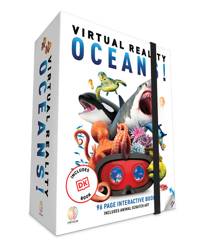 Abacus Brands VR Oceans Science Kit for Kids with VR Goggles and Interactive DK Book
