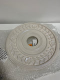 Ekena Millwork CM16WRFBS Wreath Ceiling Medallion 16 1/4’’OD x 3 5/8’’ID x 1’’P Hand-Painted Flash Blue - *Lighting &