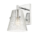 Z-Lite 1101-1S-CH Analia Wall Sconce, 1-Light 100 Watts, Chrome