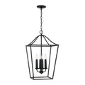 4 Light Foyer-25.5 Inches Tall and 15.75 Inches Wide-Black Iron Finish Capital Lighting 550641Bi