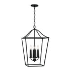 4 Light Foyer-25.5 Inches Tall and 15.75 Inches Wide-Black Iron Finish Capital Lighting 550641Bi