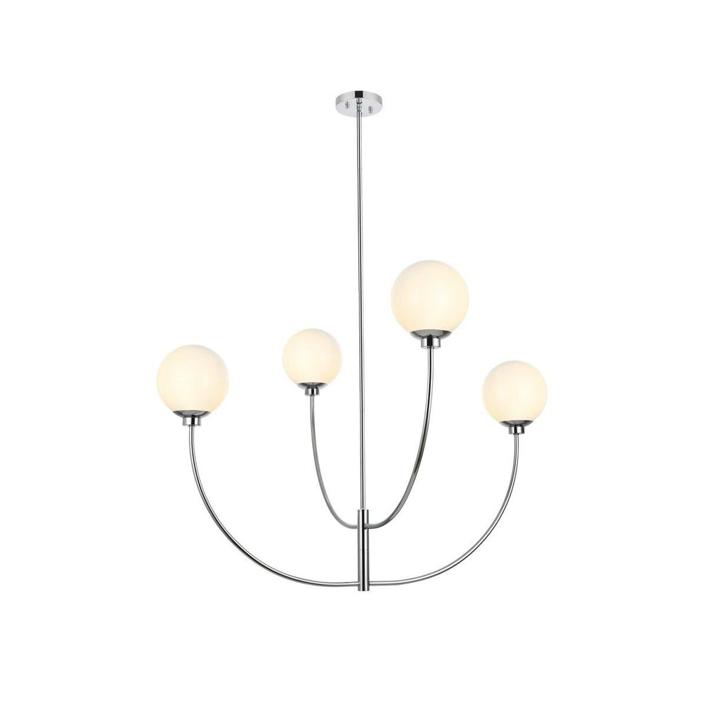 Elegant Lighting Nyomi 42 Inch 4 Light Chandelier Nyomi - LD814D42C - Modern Contemporary