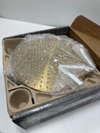 hansgrohe Locarno Showerhead 1-Spray with Easy Clean Nozzles in Brushed Gold Optic, 1.75 GPM Flow Rate, 04824250