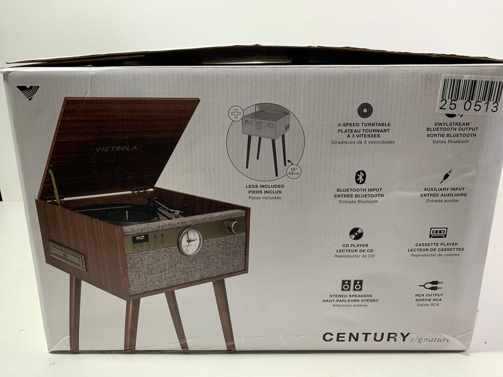 Victrola Victrola Century Signature+ 6-in-1 Music Center - Walnut - *TV & Home Theater