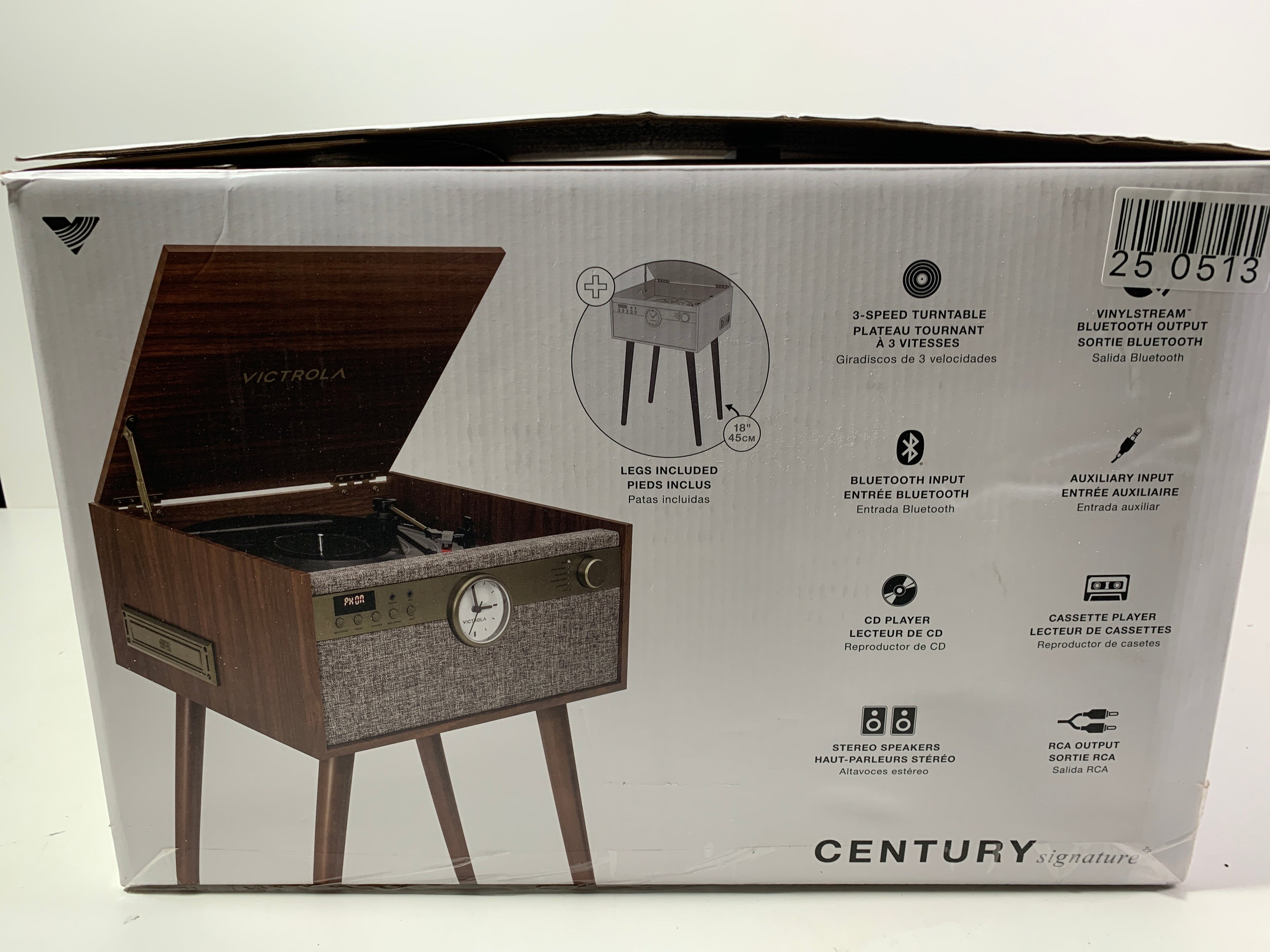 Victrola Victrola Century Signature+ 6-in-1 Music Center - Walnut - *TV & Home Theater