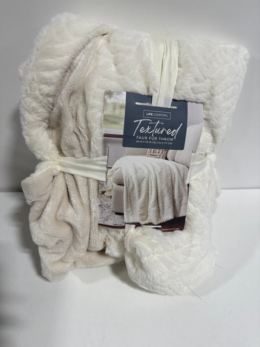 Life Comfort Reversible Sherpa Fleece Blanket