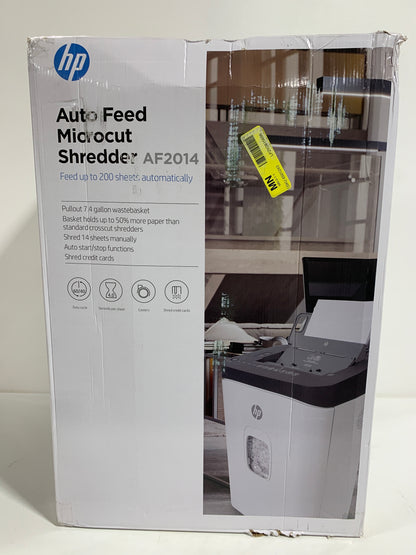 HP - 14 Sheet Microcut Paper Shredder AF2014