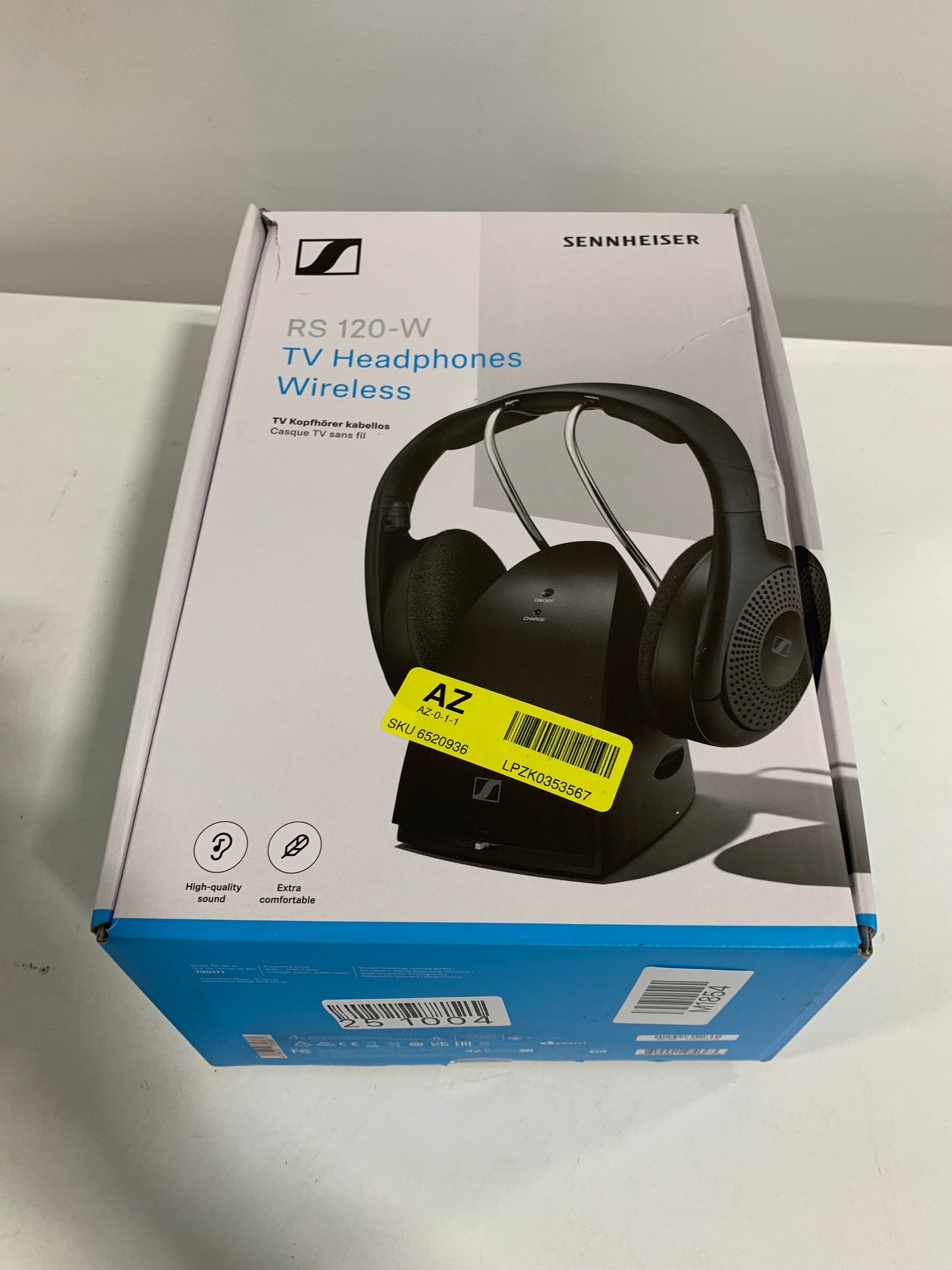 Sennheiser - TV Listener RS 120-W Wireless On-Ear Headphones - Black