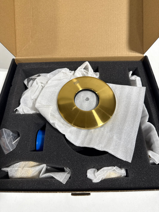 Vigo VG05001 Olus 1.2 GPM 5" H Single Handle Wall Mounted Widespread Bathroom Faucet Matte Gold