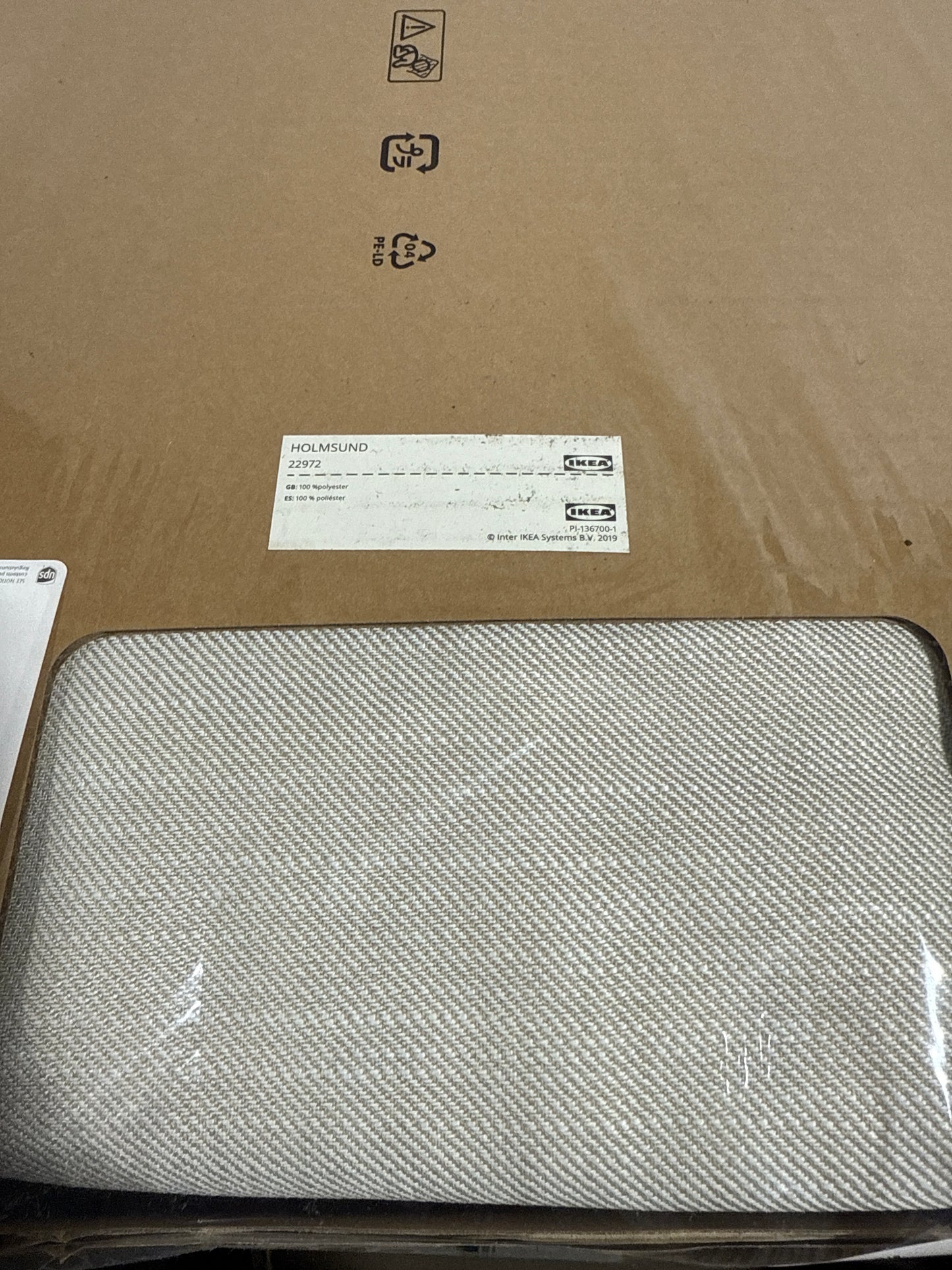 Ikea HOLMSUND Sleeper Sofa Cover Nordvalla Beige 303.213.68