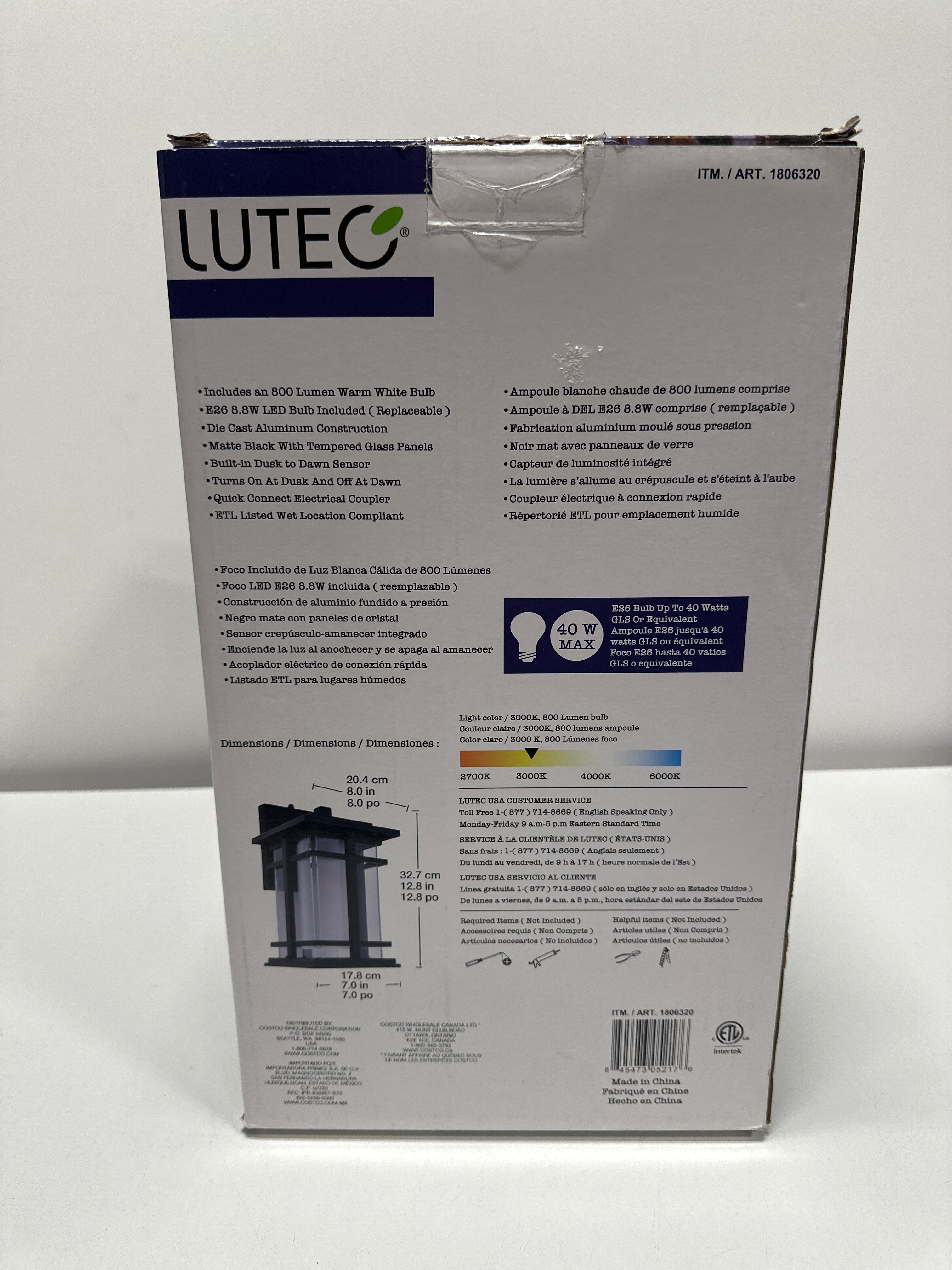 Lutec Craftsman 2.0 Style Coach Light