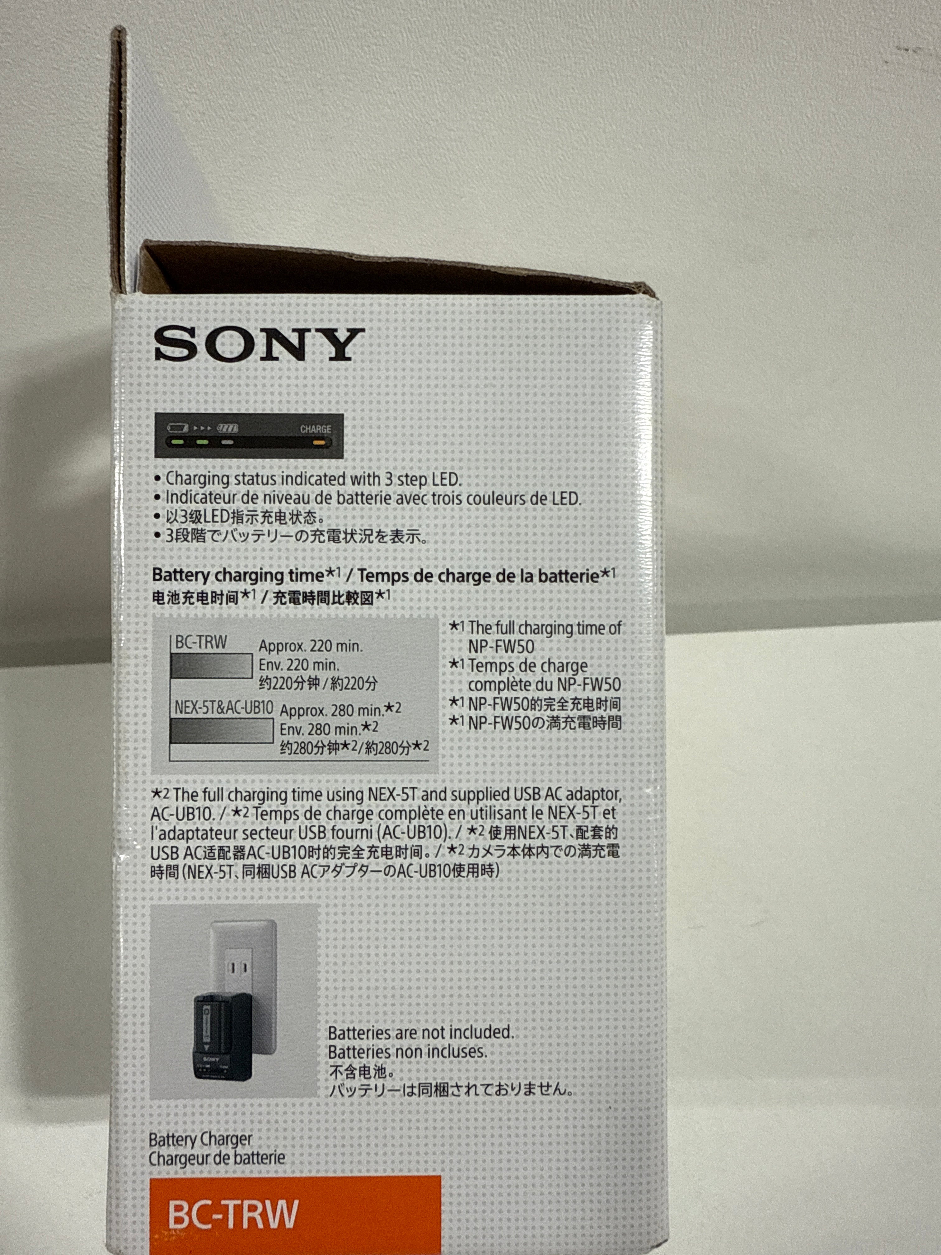 Sony - W Series Battery Charger - Black - *Cameras Camcorders & Drones