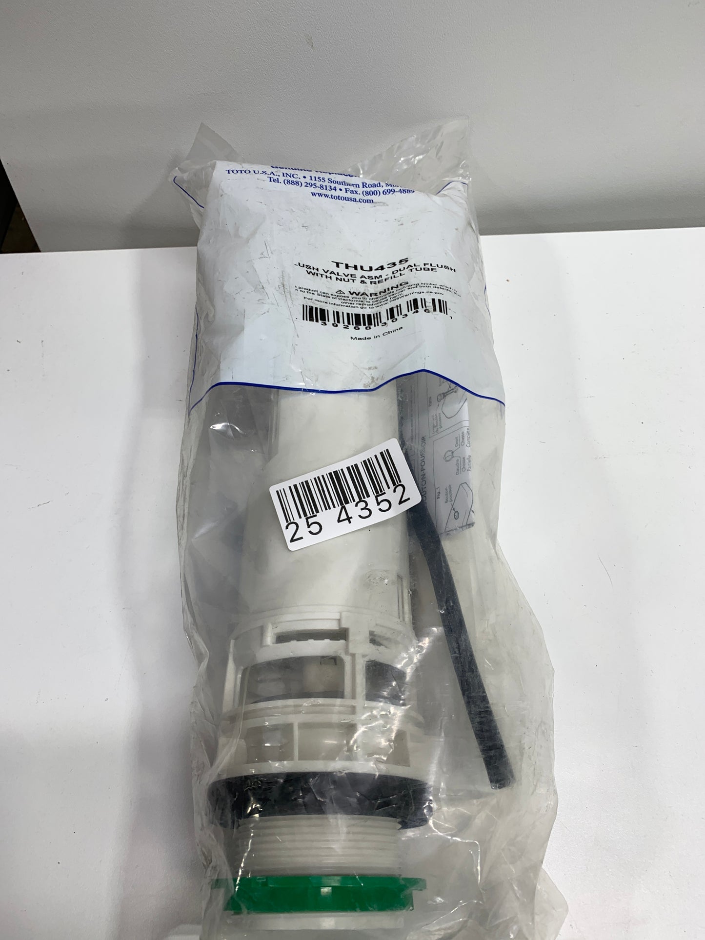 TOTO Flush Valve Assembly for Toto CST416M#01 Two Piece Elongated Toilet