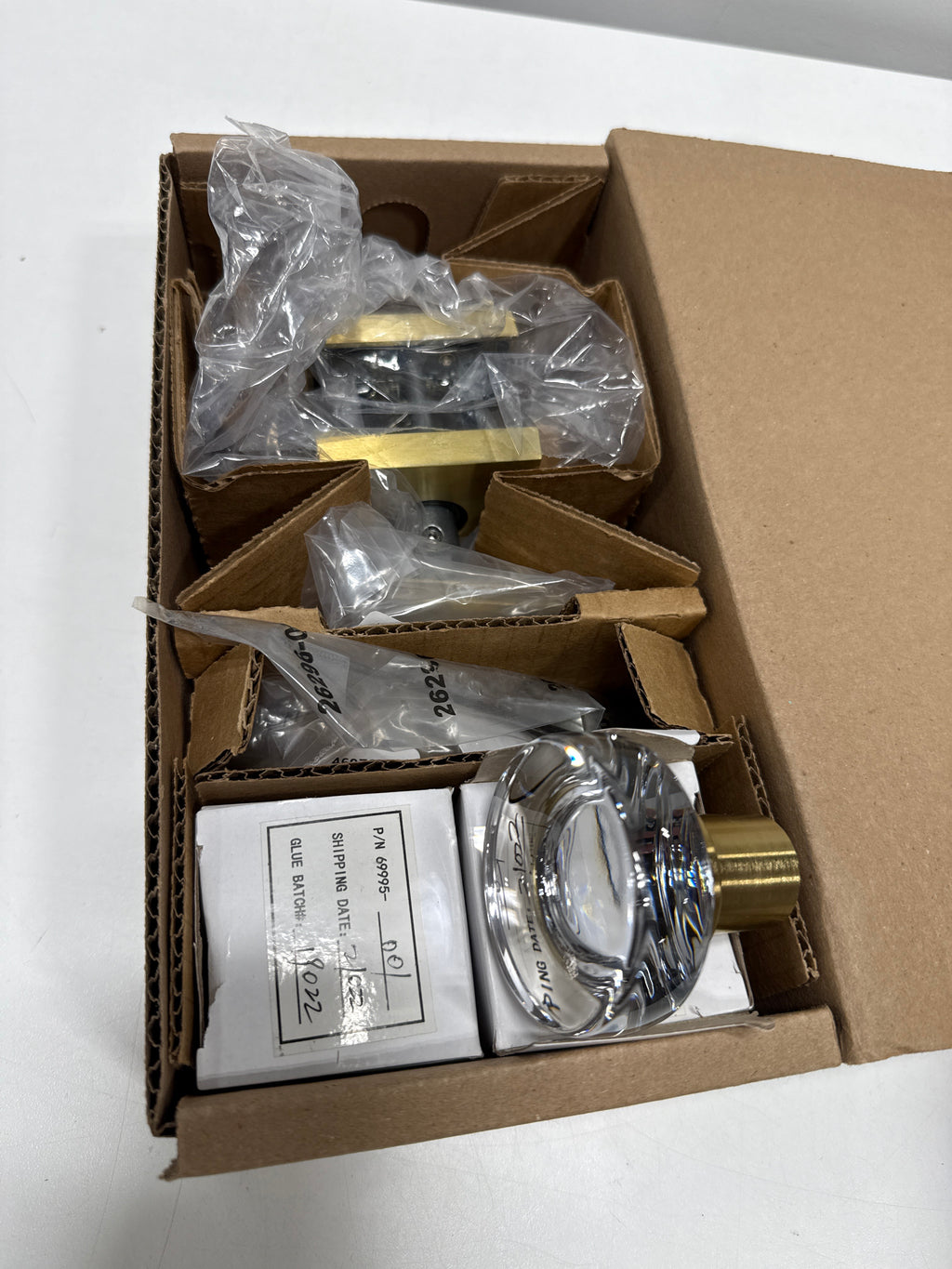 Baldwin Pv.Ccy.Csr Contemporary Crystal Privacy Door Knob Set - Brass - *Tools Hardware & Misc