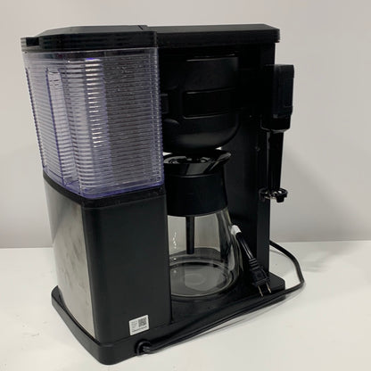 Used Ninja 10-Cups Automatic Drip Coffee Maker, Black/Stainless Steel (CM401)