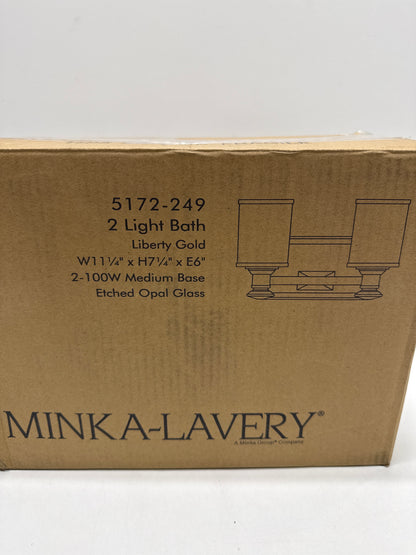 Minka Lavery 5172 Harbour Point 2 Light 11’’ Wide Bathroom Vanity Light with Etched Opal Glass - *Lighting & Electrical